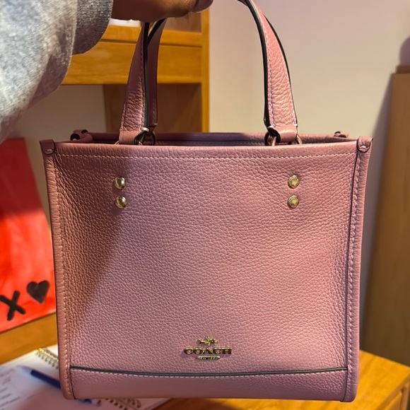 Coach Pink Leather Women's Bag - Picture 1 of 6